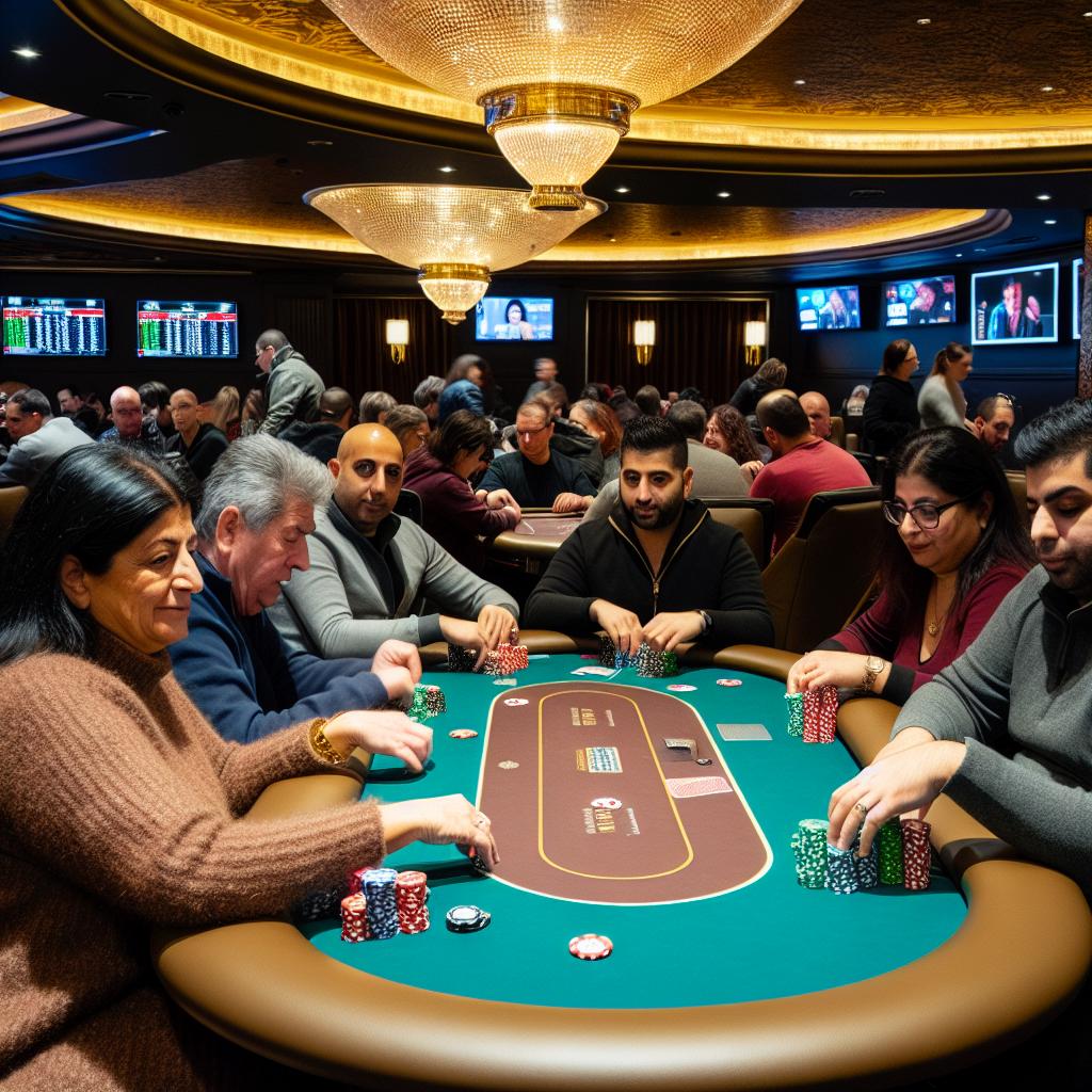 How to join a poker tournament at a Canadian casino.