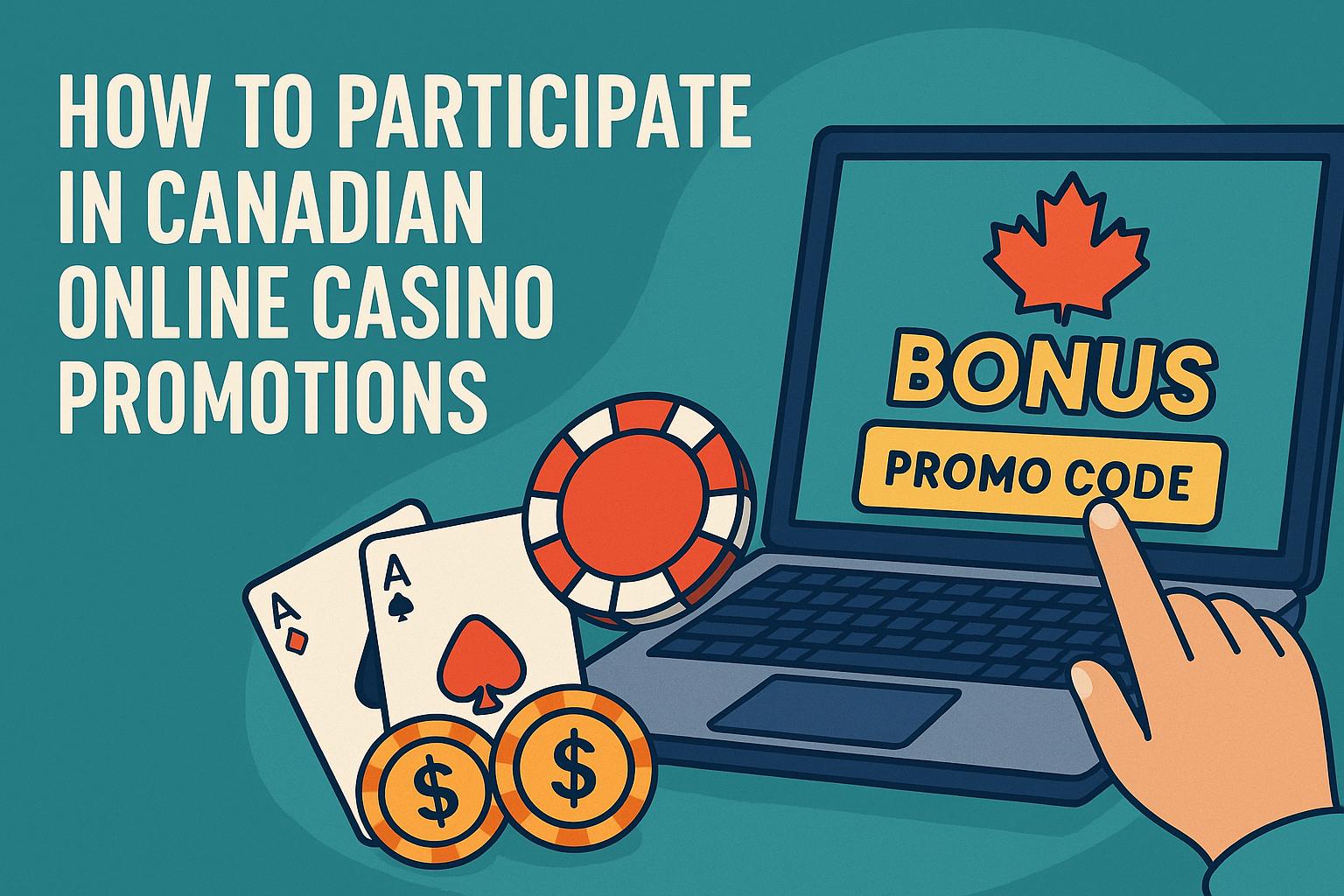 How to participate in Canadian online casino promotions.