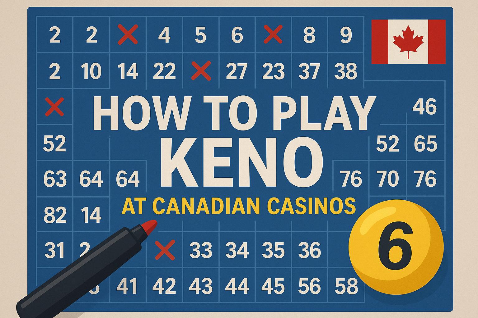 How to play keno at Canadian casinos.