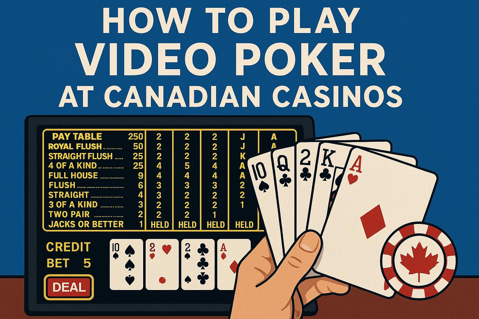 How to play video poker at Canadian casinos.