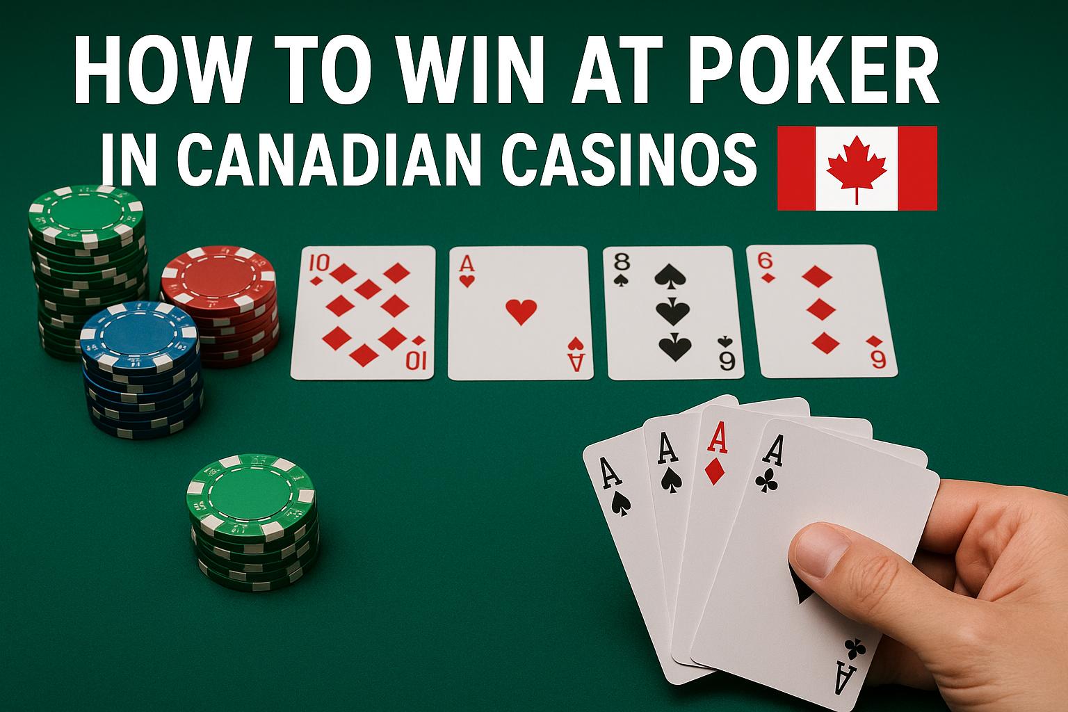 How to win at poker in Canadian casinos.