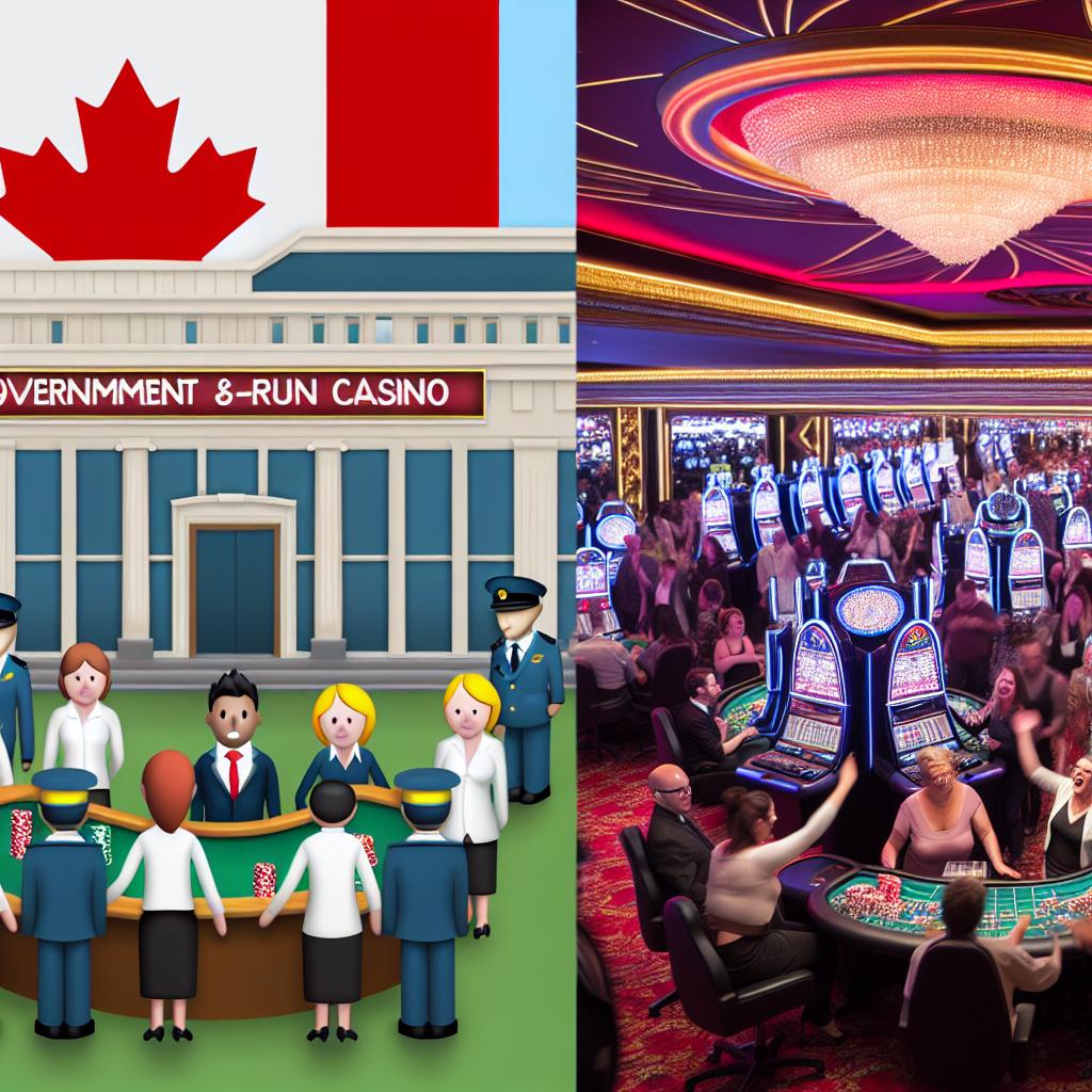 The differences between government-run and private casinos in Canada.