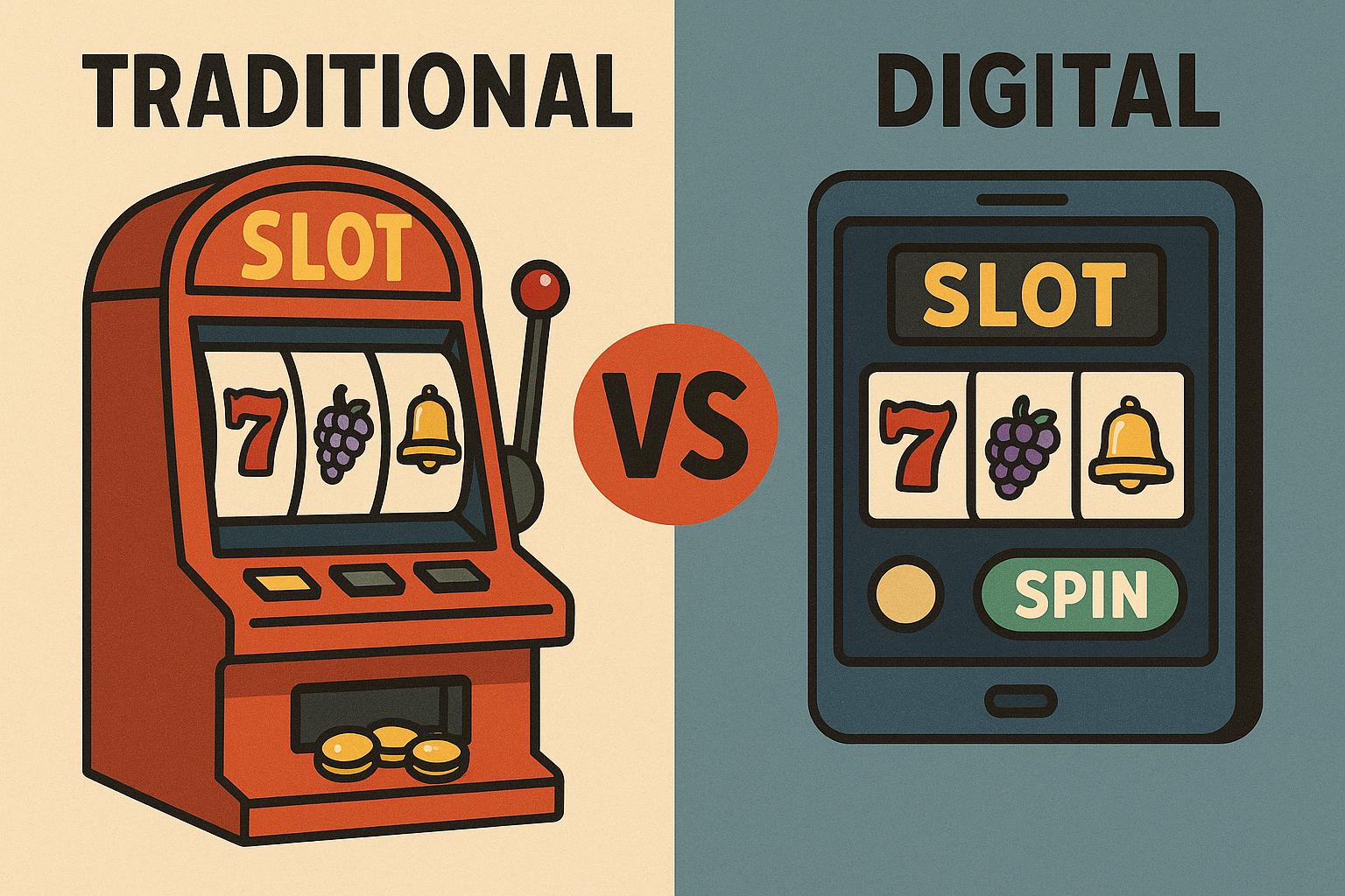 The differences between traditional and digital slots.
