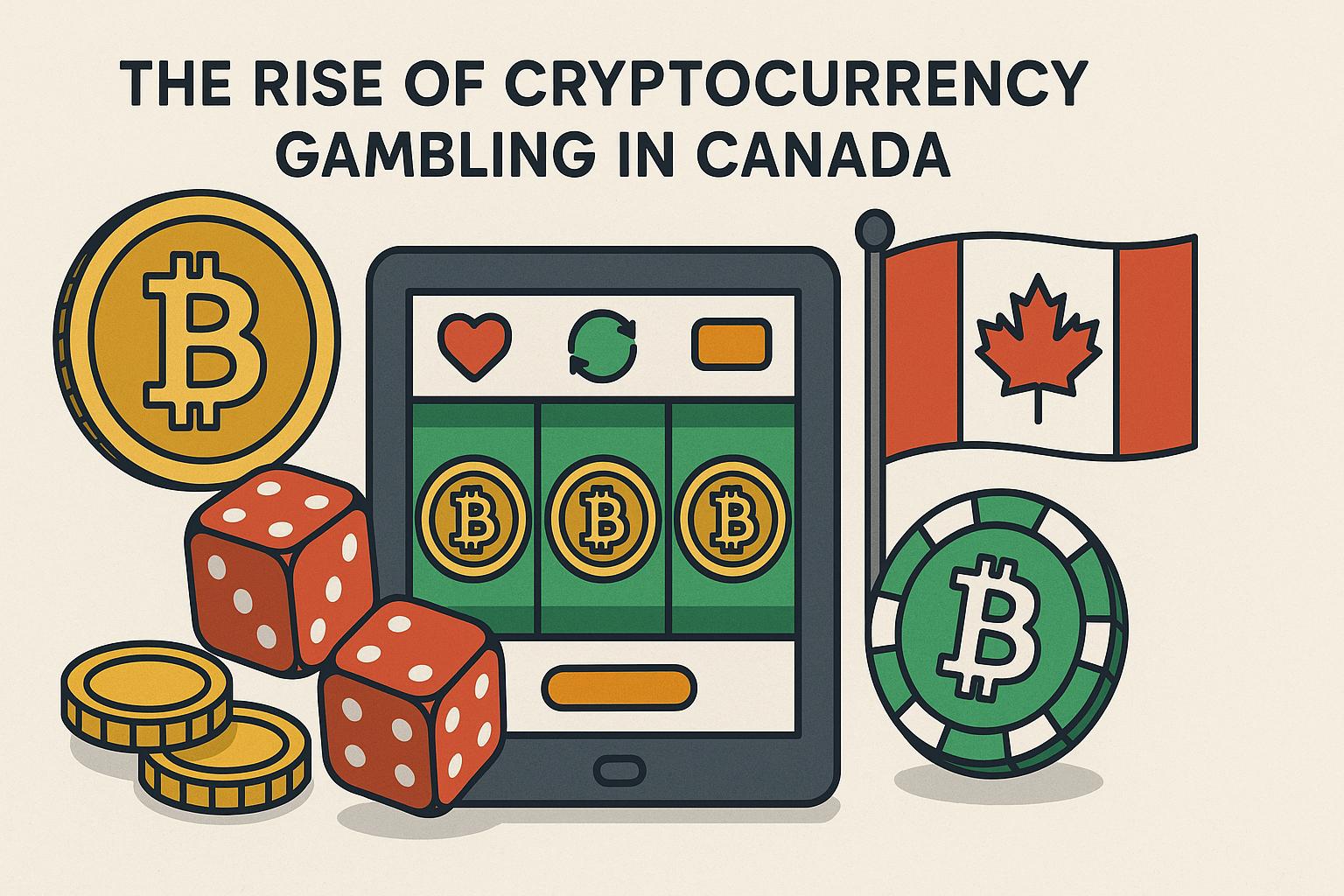 The rise of cryptocurrency gambling in Canada.