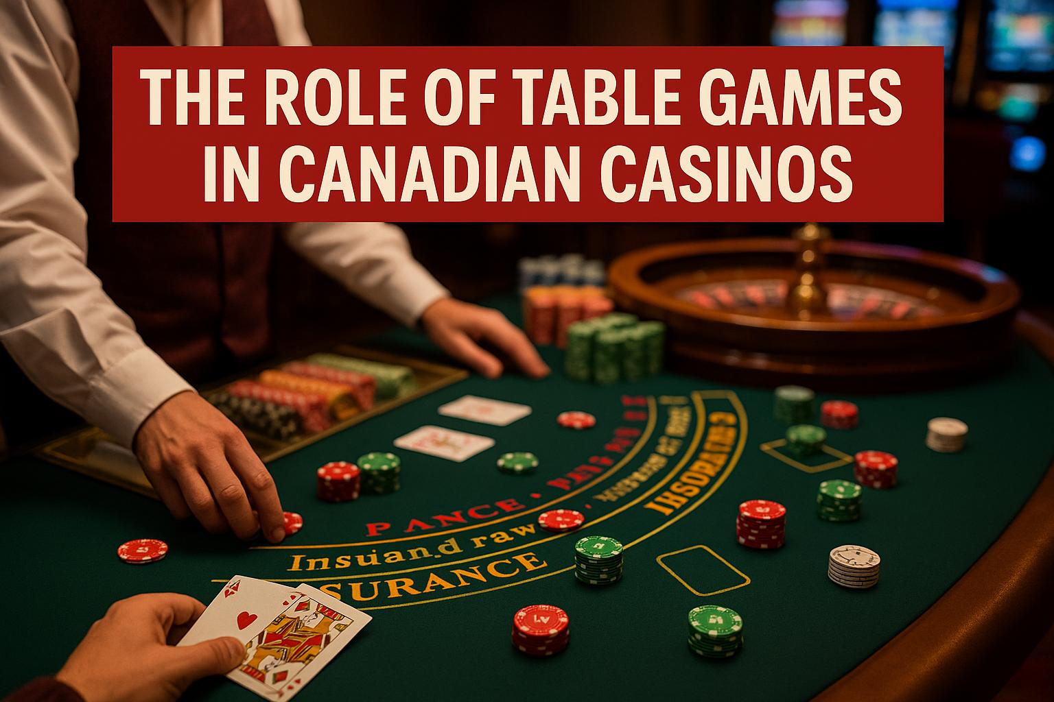 The role of table games in Canadian casinos.